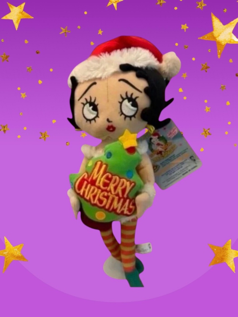 Betty Boop Plush Rag Doll Sugarloaf Christmas Elf